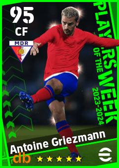 Antoine Griezmann — CF, OVR 95, MAX 95