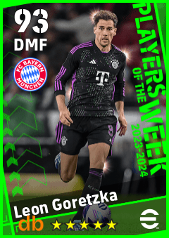 Leon Goretzka — DMF, OVR 93, MAX 93