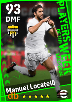 Manuel Locatelli — DMF, OVR 93, MAX 93