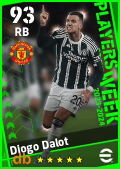 Diogo Dalot — RB, OVR 93, MAX 93