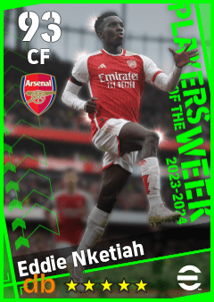 Eddie Nketiah — CF, OVR 93, MAX 93