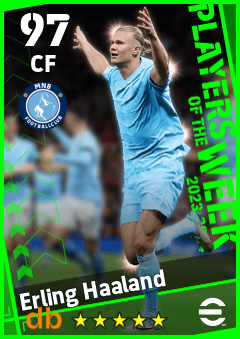 Erling Haaland — CF, OVR 97, MAX 97