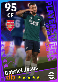 Gabriel Jesus — CF, OVR 95, MAX 95