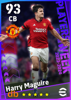 Harry Maguire — CB, OVR 93, MAX 93