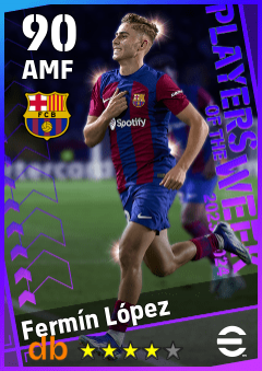 Fermín López eFootball player card