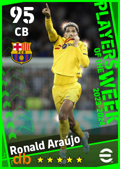 Ronald Araújo — CB, OVR 95, MAX 95