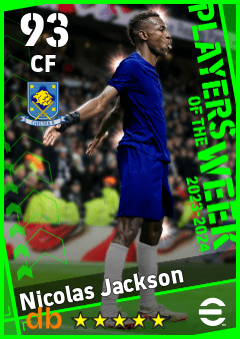 Nicolas Jackson — CF, OVR 93, MAX 93