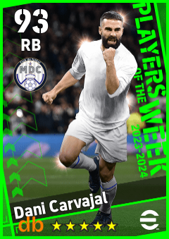 Dani Carvajal — RB, OVR 93, MAX 93