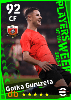 Gorka Guruzeta — CF, OVR 92, MAX 92