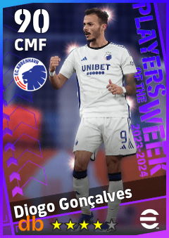 Diogo Gonçalves — CMF, OVR 90, MAX 90