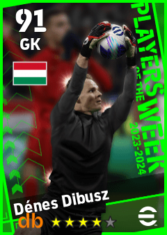 Dénes Dibusz — GK, OVR 91, MAX 91