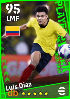 Luis Díaz — LMF, OVR 95, MAX 95