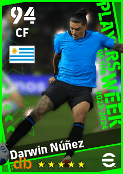 Darwin Núñez eFootball player card
