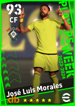 José Luis Morales — CF, OVR 93, MAX 93