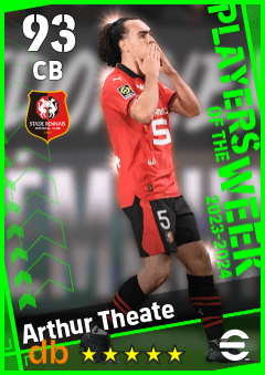 Arthur Theate — CB, OVR 93, MAX 93