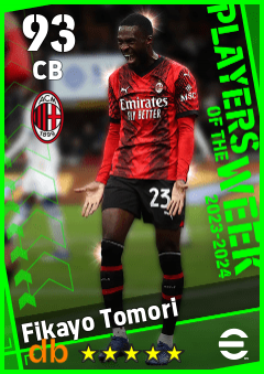 Fikayo Tomori — CB, OVR 93, MAX 93