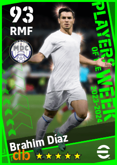 Brahim Díaz — RMF, OVR 93, MAX 93