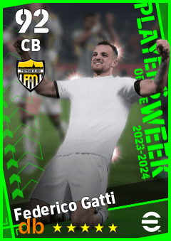 Federico Gatti — CB, OVR 92, MAX 92