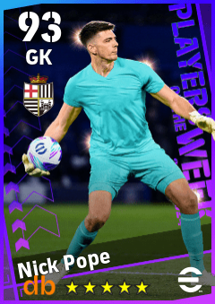 Nick Pope — GK, OVR 93, MAX 93