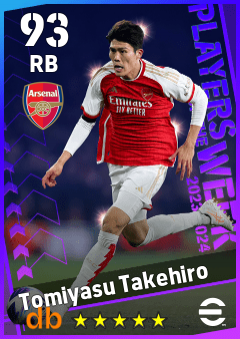Tomiyasu Takehiro eFootball player card