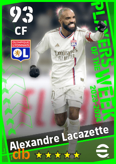 Alexandre Lacazette — CF, OVR 93, MAX 93