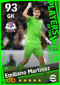 Emiliano Martínez — GK, OVR 93, MAX 93