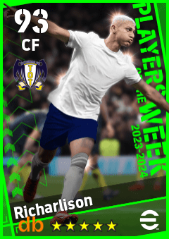 Richarlison — CF, OVR 93, MAX 93