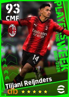 Tijjani Reijnders — CMF, OVR 93, MAX 93