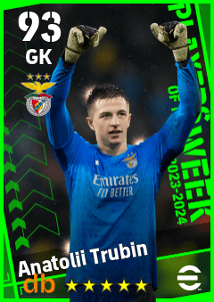 Anatolii Trubin — GK, OVR 93, MAX 93