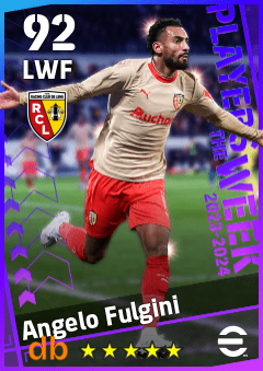 Angelo Fulgini — LWF, OVR 92, MAX 92