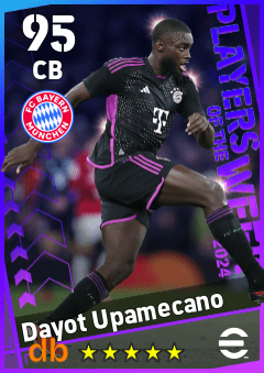Dayot Upamecano — CB, OVR 95, MAX 95