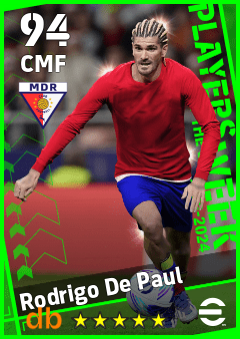 Rodrigo De Paul — CMF, OVR 94, MAX 94