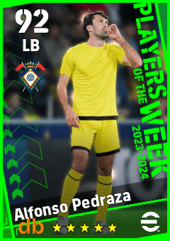 Alfonso Pedraza — LB, OVR 92, MAX 92