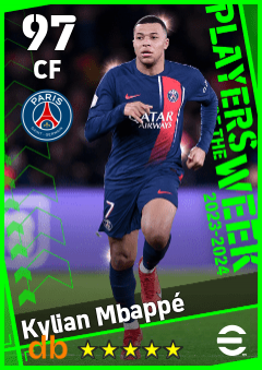 Kylian Mbappé eFootball player card