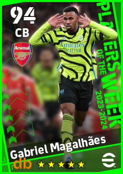 Gabriel Magalhães — CB, OVR 94, MAX 94