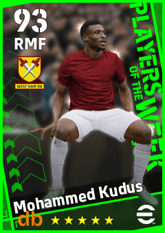 Mohammed Kudus eFootball player card