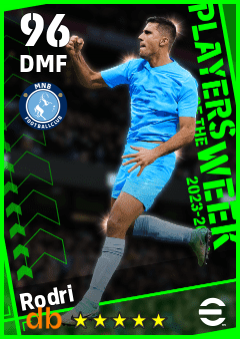 Rodri eFootball player card