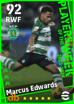 Marcus Edwards eFootball player card
