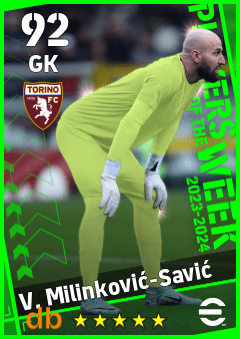 V. Milinković-Savić — GK, OVR 92, MAX 92