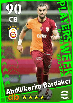 Abdülkerim Bardakcı — CB, OVR 90, MAX 90