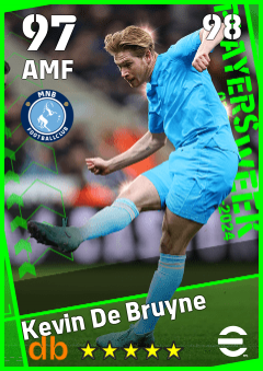 Kevin De Bruyne eFootball player card