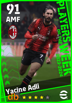 Yacine Adli — AMF, OVR 91, MAX 91