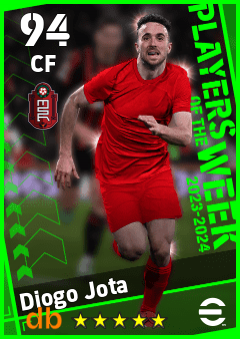 Diogo Jota — CF, OVR 94, MAX 94