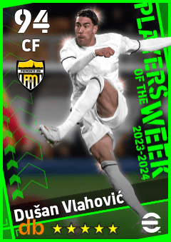 Dušan Vlahović eFootball player card