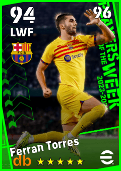 Ferran Torres eFootball player card
