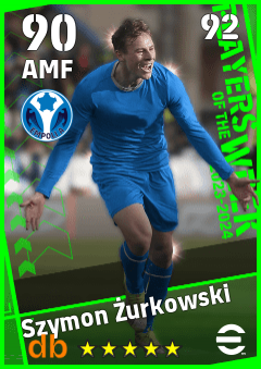 Szymon Żurkowski — AMF, OVR 90, MAX 92