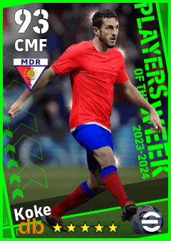 Koke — CMF, OVR 93, MAX 93