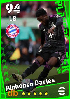 Alphonso Davies — LB, OVR 94, MAX 94