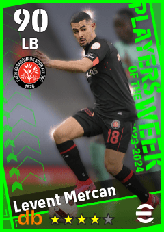 Levent Mercan — LB, OVR 90, MAX 90