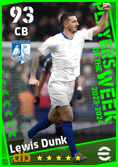 Lewis Dunk — CB, OVR 93, MAX 93